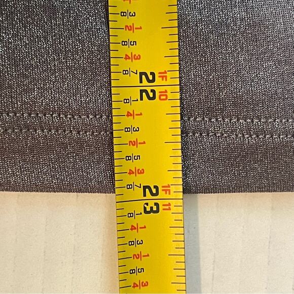 Carrie Allen Metallic Silver Mock Turtleneck Maximalist Party Top NWOT Size L - Picture 11 of 11